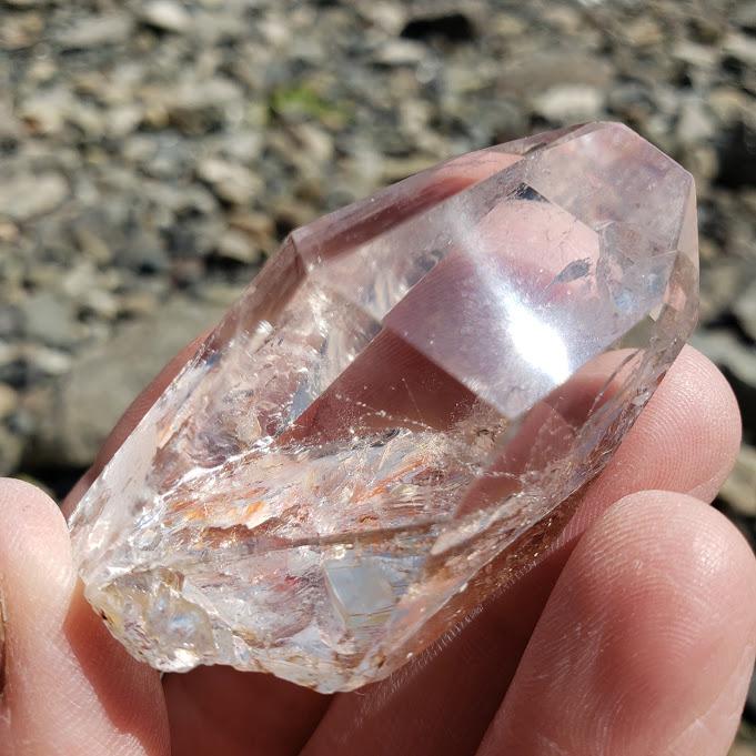 Partially Polished Actinolite Point From Brazil - Earth Family Crystals