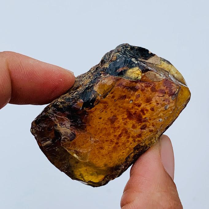 Sumatra Blue & Golden Raw Amber Chunk #3 - Earth Family Crystals