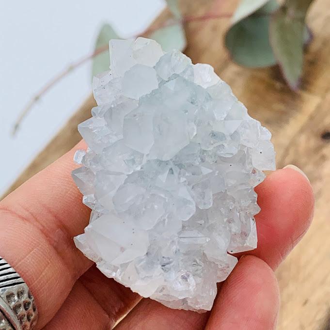 Sparkly Quartz Point Cluster From India