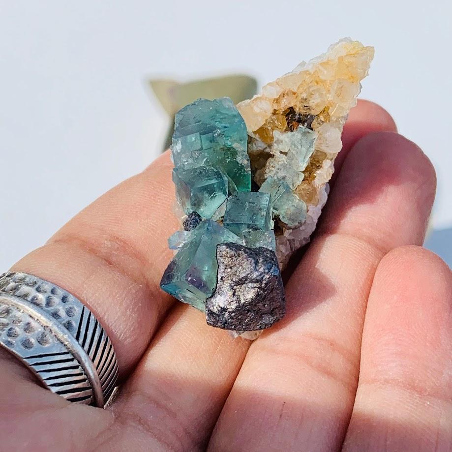 Famous Locality~Rogerley Mine  Fluorite Cluster From Frosterley, England #5 - Earth Family Crystals