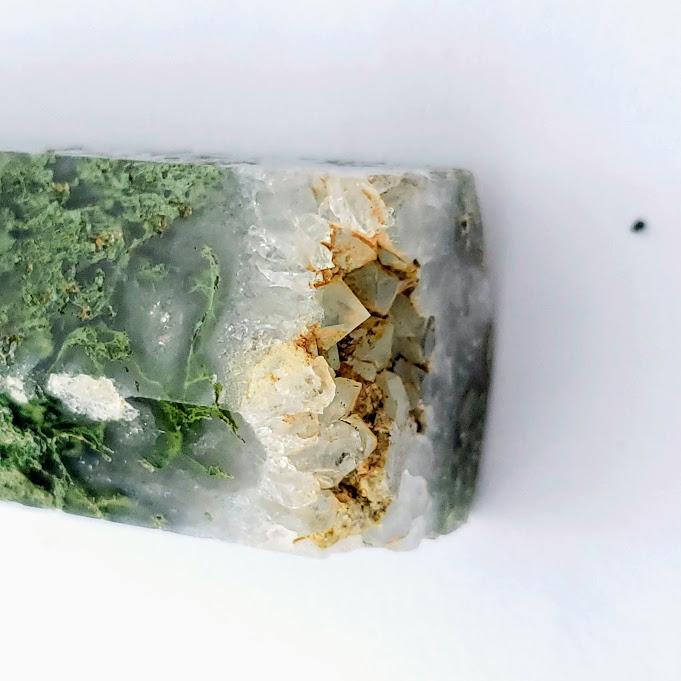 Polished Moss Agate Standing Display Tower #11 - Earth Family Crystals