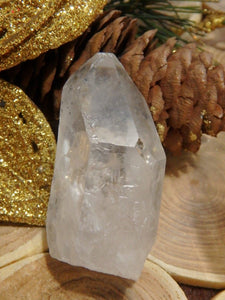 Quartz Point With Hematite Frosting From Brazil - Earth Family Crystals