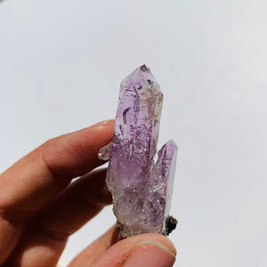 Rare Included Moving Water Bubble Vera Cruz Amethyst Cluster From Mexico - Earth Family Crystals