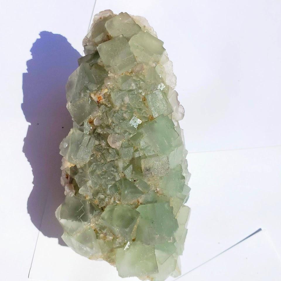 Xl Green Raw Fluorite Display Specimen From Mexico - Earth Family Crystals