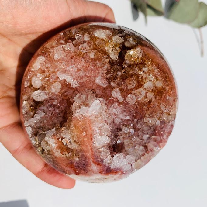 Amazing High Grade XXL Pink Amethyst Druzy Geode Sphere~ Locality Patagonia - Earth Family Crystals