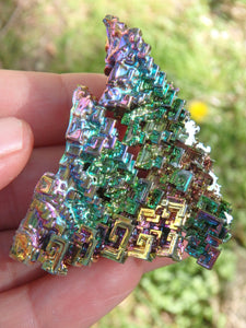 Large 3D Depth Rainbow Bismuth From Germany