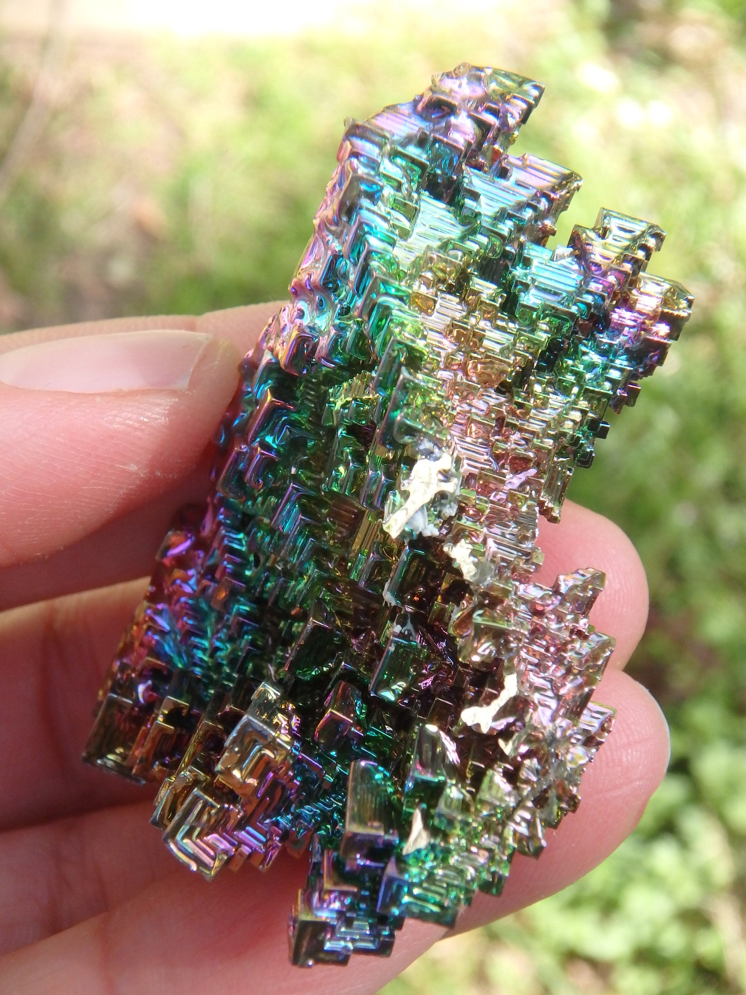 Large 3D Depth Rainbow Bismuth From Germany