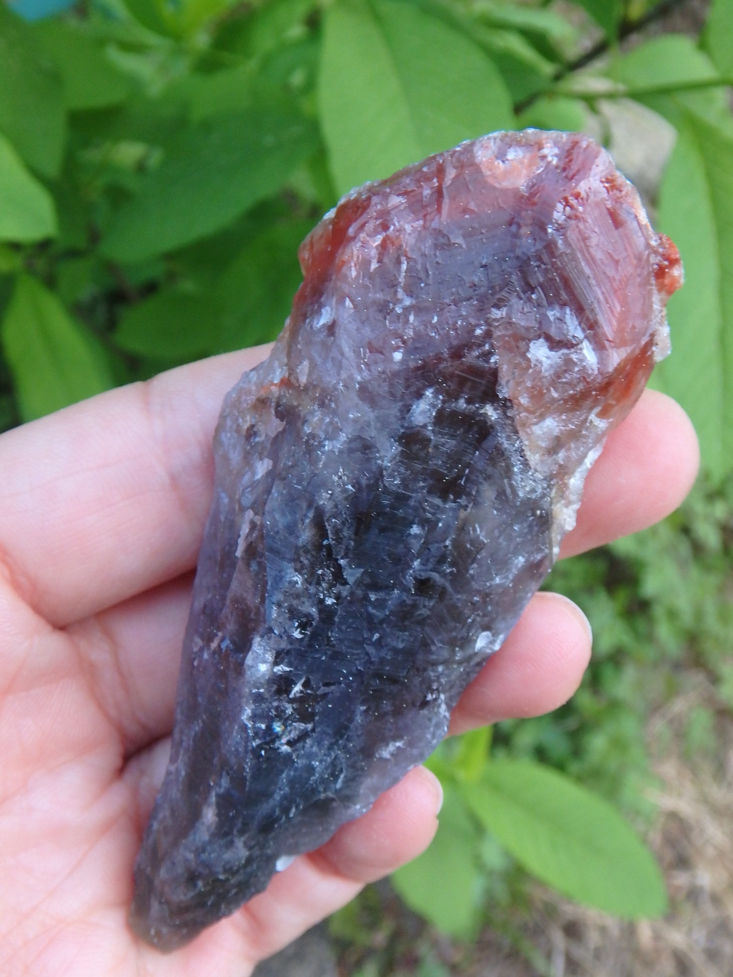 Fabulous Deep Red Amethyst Point From Brazil 1 - Earth Family Crystals