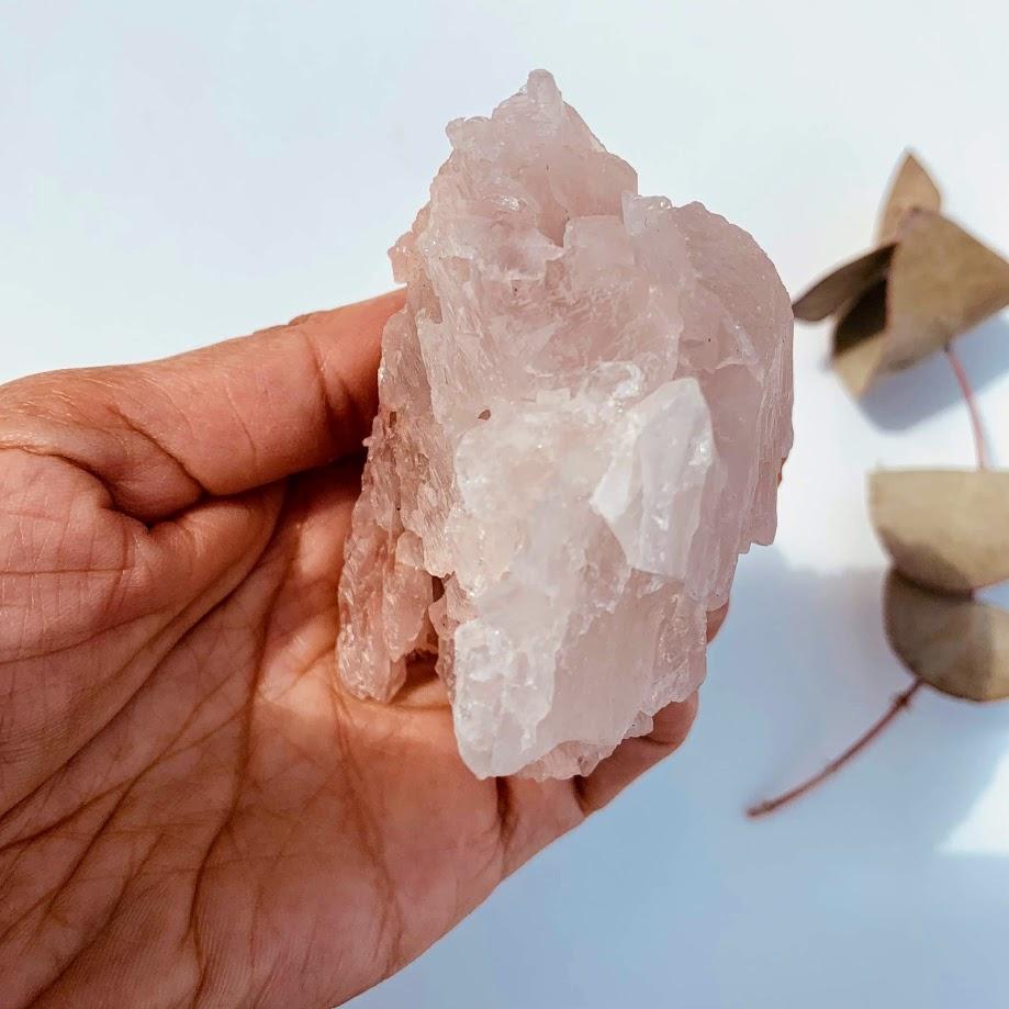 Two Tone White & Pink Chunky & Large Nirvana Ice Quartz from the Himalayas - Earth Family Crystals