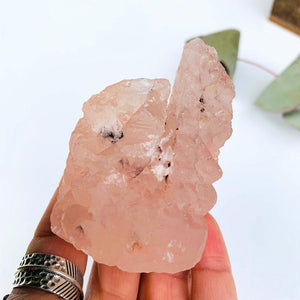 Chunky Himalayan Pink Nirvana Ice Quartz Specimen - Earth Family Crystals