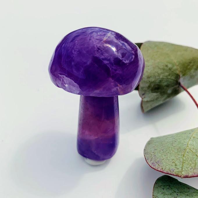 Chunky Amethyst Mushroom Carving #2 - Earth Family Crystals