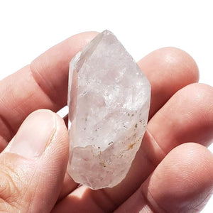 Green Chlorite Included Quartz Natural Point From Brazil #2 - Earth Family Crystals