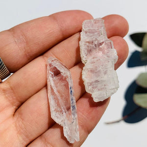 Set of 2 Healing Faden Quartz Natural Crystals  #1