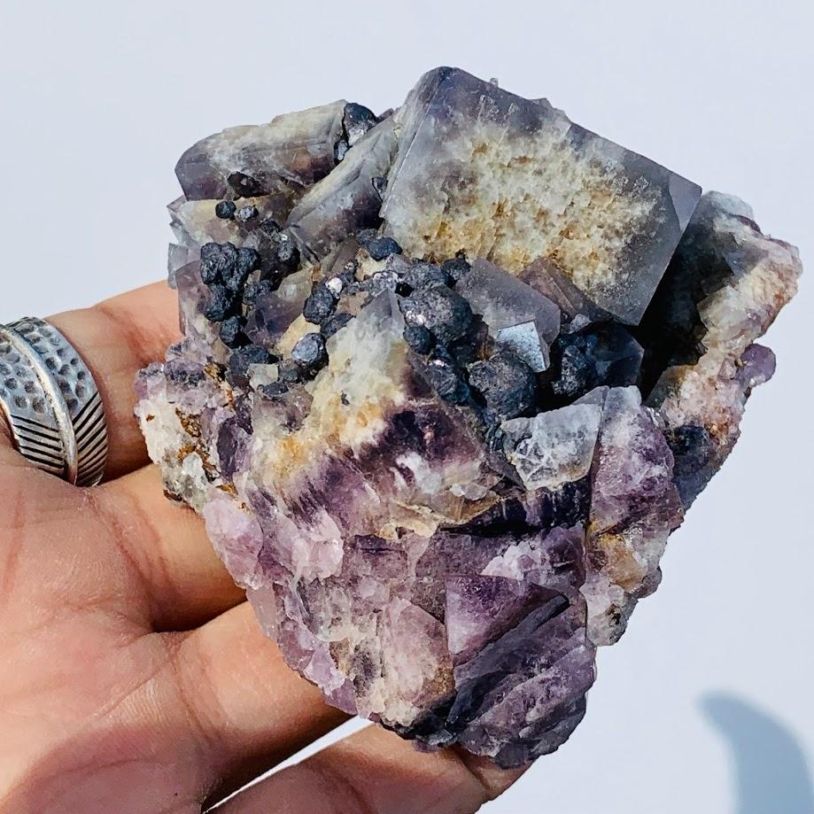 Famous Locality~Rogerley Mine Large Fluorite Cluster From Frosterley, England #1 - Earth Family Crystals