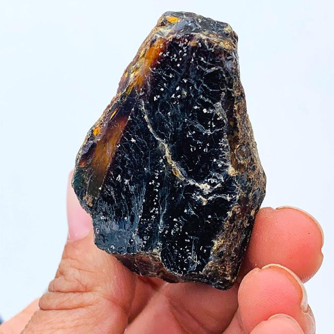 Sumatra Blue & Golden Raw Amber Chunk #2 - Earth Family Crystals