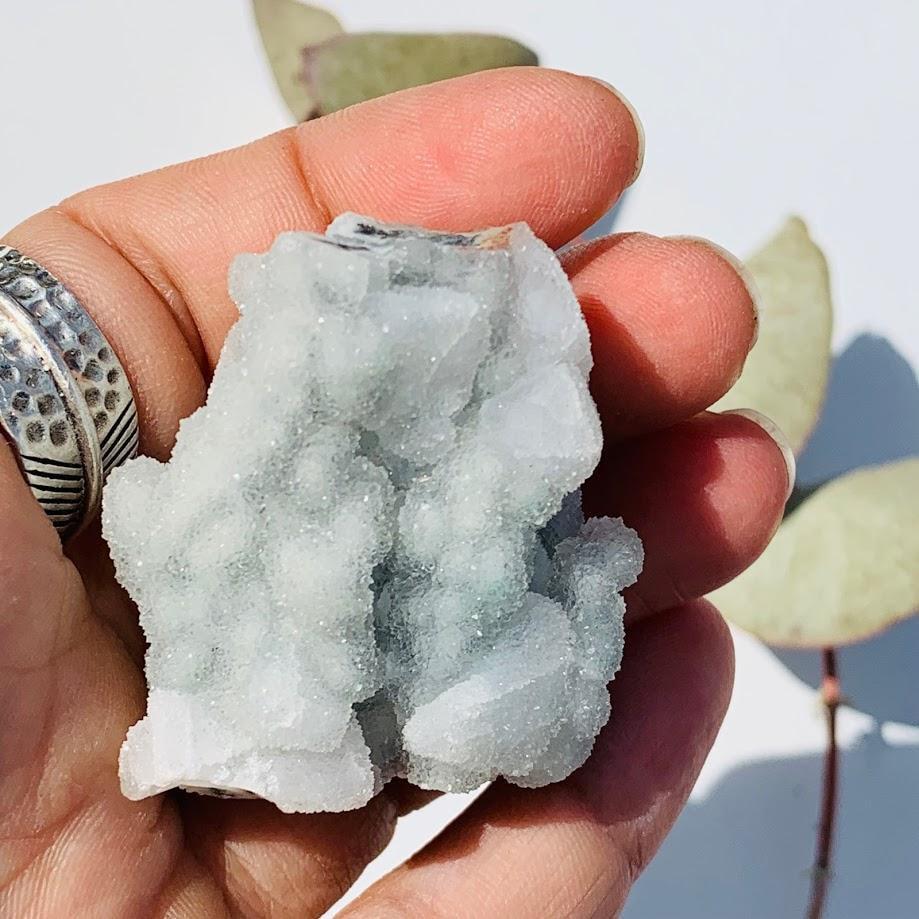 Cute Sparkling Quartz Druzy Point Cluster From India - Earth Family Crystals