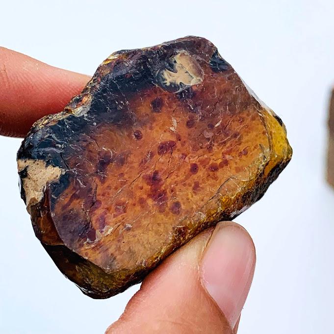 Sumatra Blue & Golden Raw Amber Chunk #3 - Earth Family Crystals