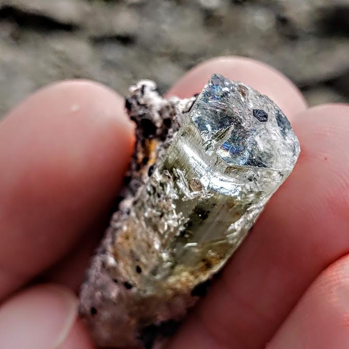 Gemmy Collectors Aquamarine & Black Tourmaline Point From South Africa - Earth Family Crystals