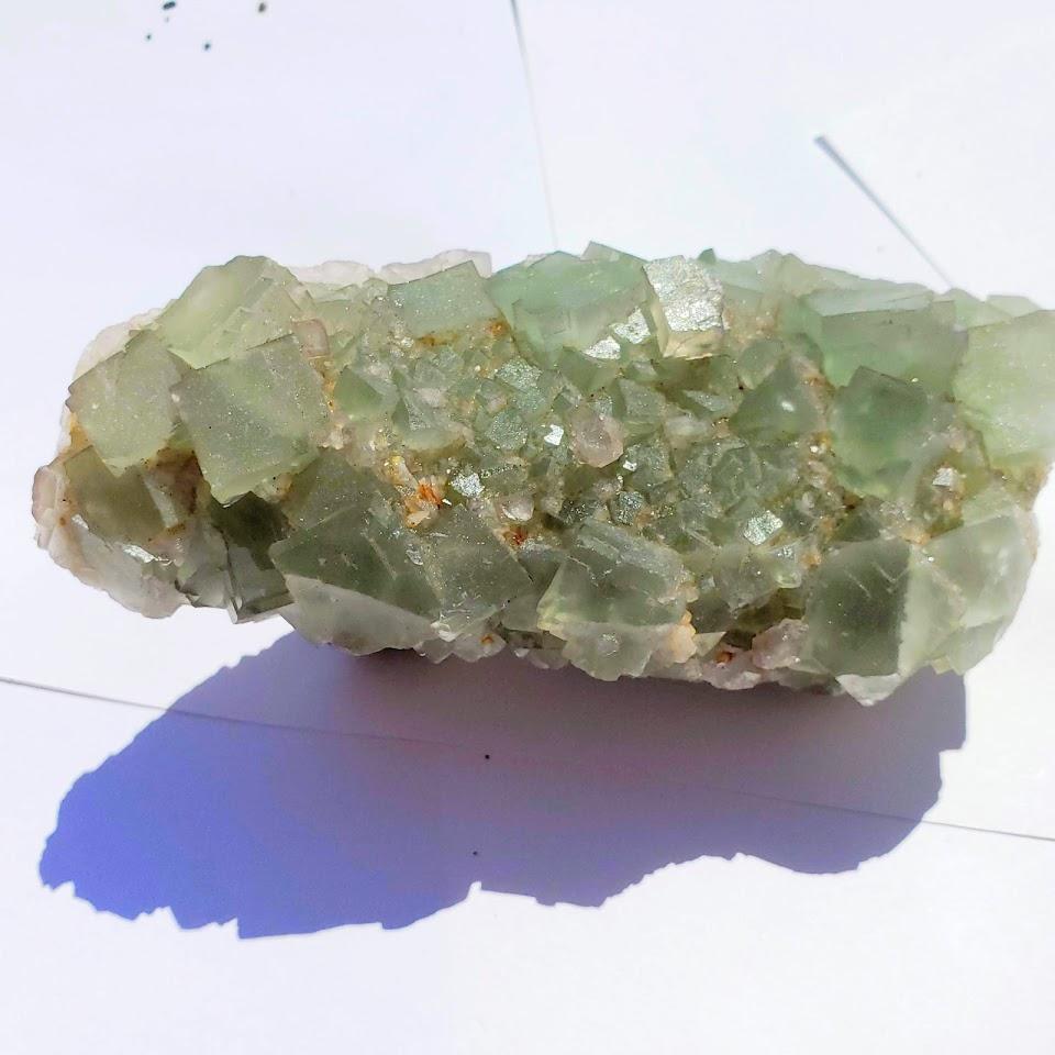 Xl Green Raw Fluorite Display Specimen From Mexico - Earth Family Crystals