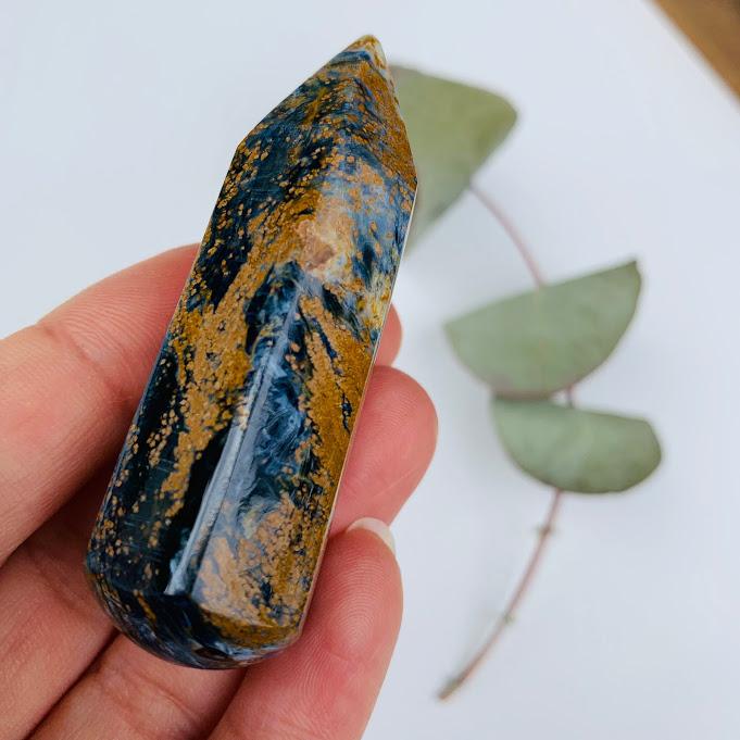 Unique & Stunning Healing Pietersite Wand Carving #6 - Earth Family Crystals