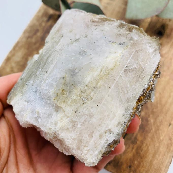 One of a Kind Chunky Danburite With Stellar Beam Calcite Phantom Included Druzy From Mexico - Earth Family Crystals