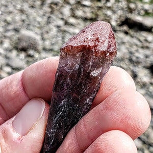 Red Amethyst Small Point From Brazil #1 - Earth Family Crystals