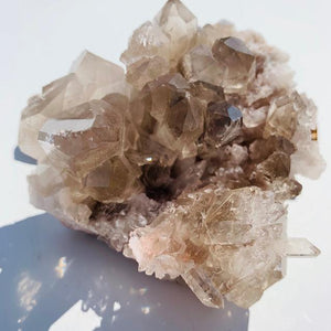 Incredible Rutilated Smoky Quartz Large Druzy Cluster From Brazil