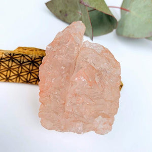 Chunky Himalayan Pink Nirvana Ice Quartz Specimen - Earth Family Crystals