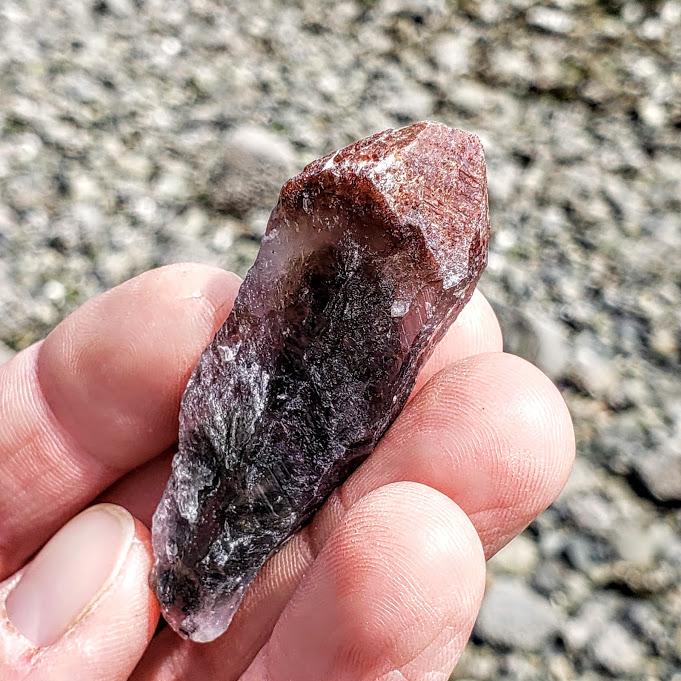 Red Amethyst Small Point From Brazil #2 - Earth Family Crystals