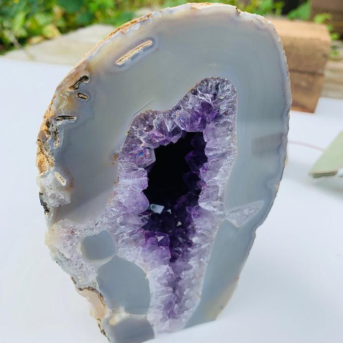 Deep Purple XL Amethyst Standing Display Specimen From Uruguay - Earth Family Crystals